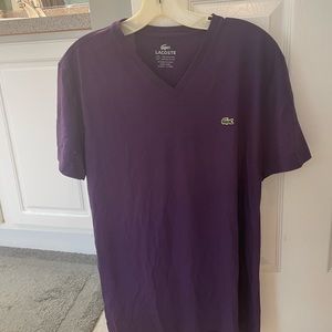 Mens vneck lacoste tshirt